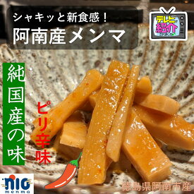 ひのまるメンマ　(ピリ辛)　140g　送料無料 国産　徳島県　阿南市　 おかず　メンマ　たけのこ　タケノコ　筍　竹　孟宗竹　副菜　ビール　酒　お弁当　SDGs　里山　竹林　ラーメン　におメンマ