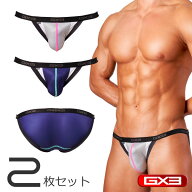 【2枚パンツセット】GX3/ジーバイスリー GLOSS NEON アスレティックビキニ