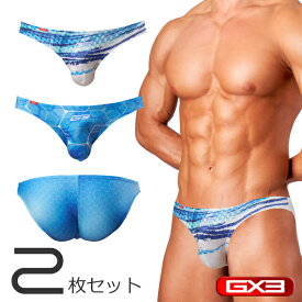 【2枚パンツセット】GX3/ジーバイスリー GLOSS SPORTS デジタルプリント ビキニ