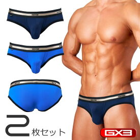 【2枚パンツセット】GX3/ジーバイスリー PRIME SKIN NAVY ブリーフパンツ