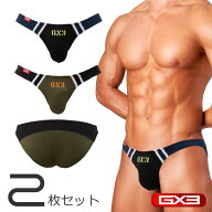 【2枚パンツセット】GX3/ジーバイスリー TOUGH BLACK Vビキニ