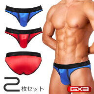 【2枚パンツセット】GX3/ジーバイスリー SHINE PLUS COLOR スリムブリーフ