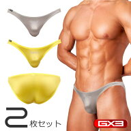 【2枚パンツセット】GX3/ジーバイスリー SHINE PLUS GRAY シームレス ウルトラVビキニ