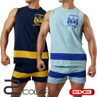 【上下2点セット】GX3/ジーバイスリー WEAR リラックス Surf ハーフルームウェア#DEL
