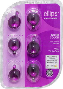 �G���b�v�X ellips Nutri Color�i�V�[�g�^�C�v�j�@�j���[�g���J���[�@�N���A�p�[�v���@�w�A�I�C���@�䂤�p�P�b�g ���[���� �������� ���̓�