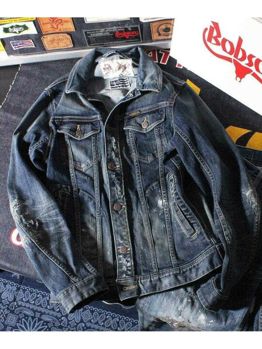 楽天市場】【SALE／50%OFF】BOBSON別注 Gジャン RATTLE TRAP メンズ 