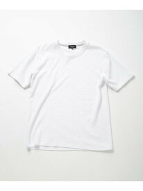 リンクスジャカードシルケットカットソー MEN'S BIGI メンズ ビギ トップス カットソー・Tシャツ ホワイト ネイビー イエロー ブルー【送料無料】[Rakuten Fashion]