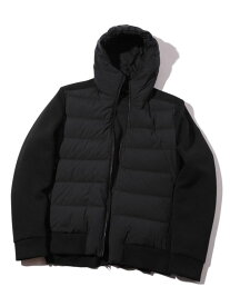 【DUNO/デュノ】前身頃ダウンコンビブルゾン MEN'S BIGI メンズ ビギ ジャケット・アウター ダウンジャケット・ダウンベスト ブラック ホワイト【送料無料】[Rakuten Fashion]