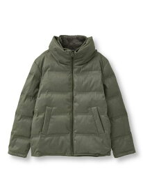 【SALE／20%OFF】スエード調ツイルプリントダウンジャケット MEN'S BIGI メンズ ビギ ジャケット・アウター ダウンジャケット・ダウンベスト ネイビー ブラック ブラウン【RBA_E】【送料無料】[Rakuten Fashion]