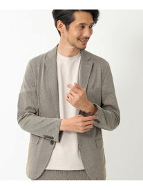 【SALE／50%OFF】コットンリネンジャージサッカージャケット【セットアップ・別売りパンツ有り】 CROWDED CLOSET メンズ ビギ スーツ・フォーマル セットアップスーツ ホワイト ブラウン【RBA_E】【送料無料】[Rakuten Fashion]