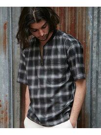 【SALE／70%OFF】ハーフジッププルオーバシャツ RATTLE TRAP メンズ ビギ トップス シャツ・ブラウス レッド ブラック【RBA_E】[Rakuten Fashion]