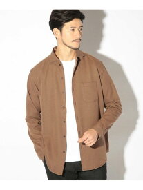 【SALE／60%OFF】微起毛カチオンカッタウェイシャツ UNION STATION メンズ ビギ トップス シャツ・ブラウス ベージュ ネイビー ブラウン【RBA_E】[Rakuten Fashion]