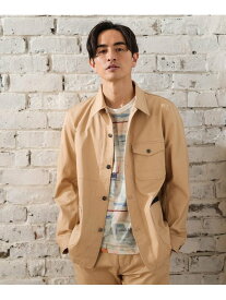 【SALE／70%OFF】ダブルポケットジャケット UNION STATION メンズ ビギ ジャケット・アウター ブルゾン・ジャンパー ベージュ ブラック グレー【RBA_E】[Rakuten Fashion]