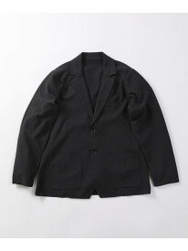 ポリエステルエアリードッツテーラードジャケット MEN'S BIGI メンズ ビギ ジャケット・アウター テーラードジャケット・ブレザー ブラック グレー ブルー【送料無料】[Rakuten Fashion]
