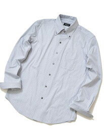 【ACTIVE TAILOR】プリントジャージドレスシャツ MEN'S BIGI メンズ ビギ トップス シャツ・ブラウス ブルー ホワイト ネイビー【送料無料】[Rakuten Fashion]