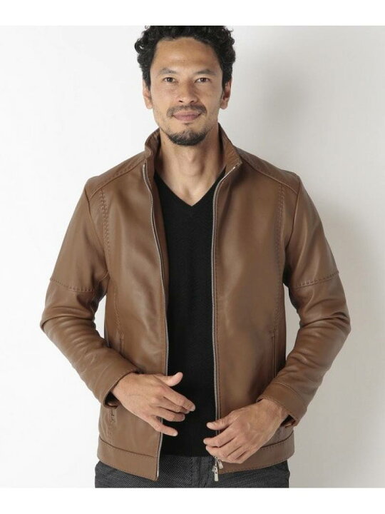 楽天市場】【SALE／50%OFF】【俳優 渡部篤郎さん着用】ラムレザー  