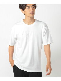 【SALE／50%OFF】エンボスプリントTシャツ UNION STATION メンズ ビギ トップス カットソー・Tシャツ ブラック ホワイト【RBA_E】[Rakuten Fashion]