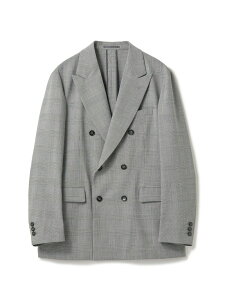 SMART MERINO�E�[���g���s�J��/�O�����`�F�b�N �_�u���W���P�b�g���h�V�������y�ʁ����X�g���b�`�� MEN'S BIGI �����Y �r�M �W���P�b�g�E�A�E�^�[ �e�[���[�h�W���P�b�g�E�u���U�[ �u���b�N�y��