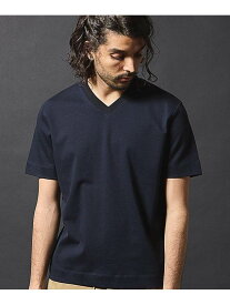 シルケットスムース衿ジャガードVネックT RATTLE TRAP メンズ ビギ トップス カットソー・Tシャツ ホワイト ネイビー ブラック【送料無料】[Rakuten Fashion]