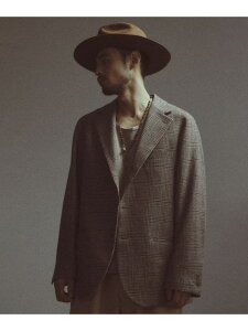 �yBASED ON MEN'S BIGI HERITAGE�z�O�����`�F�b�N �����b�N�X�W���P�b�g MEN'S BIGI �����Y �r�M �W���P�b�g�E�A�E�^�[ �e�[���[�h�W���P�b�g�E�u���U�[ �u���E���y���������z[Rakuten Fashion]