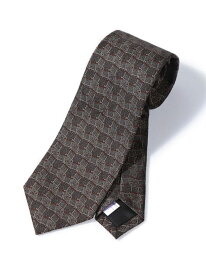 【TIE YOUR TIE/タイユアタイ】モダンジオメトリック柄ネクタイ MEN'S BIGI メンズ ビギ スーツ・フォーマル ネクタイ・蝶ネクタイ ワインレッド ブラック【送料無料】[Rakuten Fashion]