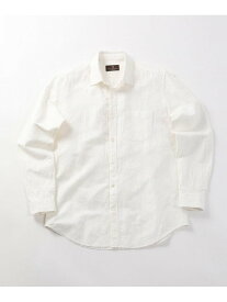 リネン*コットンシャツ made in japan DISTINCTION MEN'S BIGI メンズ ビギ トップス シャツ・ブラウス ホワイト ネイビー ブラウン【送料無料】[Rakuten Fashion]