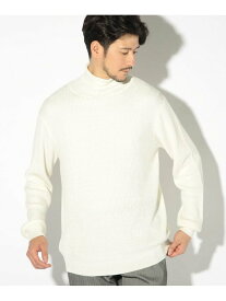 【SALE／30%OFF】ウール混ハイゲージタートルネックニット UNION STATION メンズ ビギ トップス ニット ベージュ ブラック ホワイト グレー【RBA_E】【送料無料】[Rakuten Fashion]