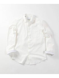 【ACTIVE TAYLOR】コーコランコットン鹿の子ドレスシャツ MEN'S BIGI メンズ ビギ トップス シャツ・ブラウス ホワイト ネイビー【送料無料】[Rakuten Fashion]