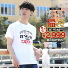 送料無料 メンズ福袋 2019夏 プリントTシャツ4点 無地Tシャツ1点　合計5点入り福袋 MC