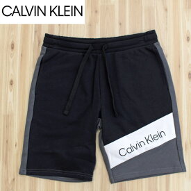 送料無料 Calvin Klein カルバンクライン CK ロゴデザイン スウェット ハーフパンツ イージーパンツ ルームウェア MC ゆうパケ