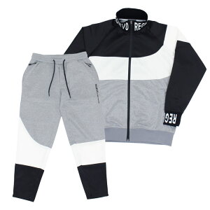 送料無料 ゴルフウェア メンズ セットアップ 上下セット ジャケットブルゾン ロゴ 切替 ゴルフパンツ ジャージスウェット イージーパンツ ジップアップ 春夏 新作 おしゃれ MC