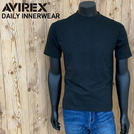 AVIREX アビレックス Tシャツ メンズ 半袖 ヘビーウェイト コットン天竺100％ クルーネック Tシャツ 無地 デイリーインナー カットソー メンズファッション メンズ 通販 新作 MC ゆうパケ