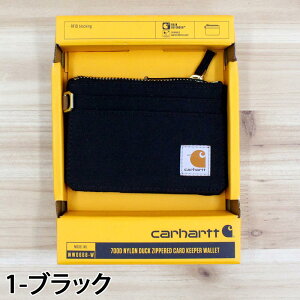 �������� Carhartt �J�[�n�[�g �i�C�����_�b�N���W�b�p�[�t���J�[�h�L�[�p�[�E�H���b�g 700D Nylon Duck Zippered Card Keeper Wallet �E�H���b�g ���z B0000668 WW0668-W �����Y �u�����h