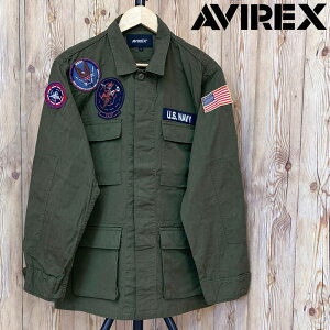 �������� AVIREX �A���B���b�N�X COTTON RIPSTOP BDU VX-31 �W���P�b�g �R�b�g�� ���b�v�X�g�b�v BDU �W���P�b�g �~���^���[ �V���c�W���P�b�g �A�r���b�N�X �����Y �u�����h MC