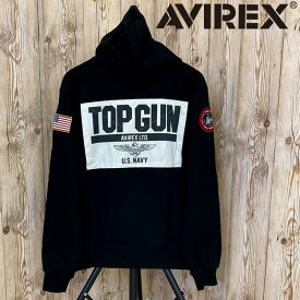 送料無料 AVIREX アヴィレックス LONG SLEEVE ZIP PARKA DUST DEVILS 783-3931012 トップガン TOP GUN スウェット 裏毛 メンズ パーカー ジップアップ HOODIE フーディー 長袖 トップス MC