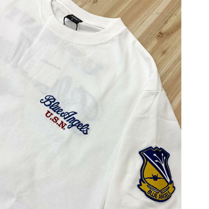 楽天市場】送料無料 AVIREX アヴィレックス EMBROIDERED BLUE ANGELS 