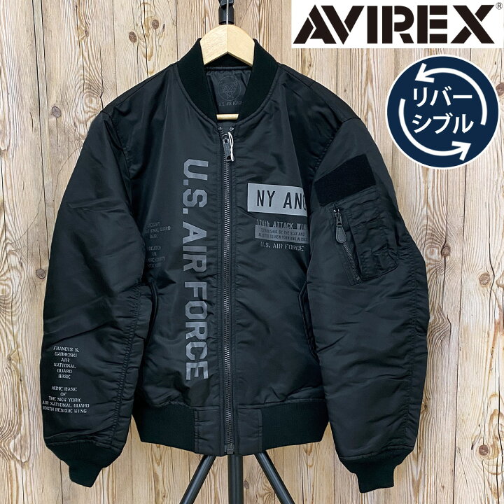 楽天市場】送料無料 AVIREX アヴィレックス MA1 -REFLECT STENCIL 