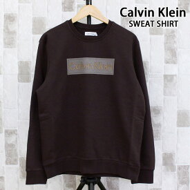 送料無料 Calvin Klein カルバンクライン BOXロゴ スウェットプルオーバー 40QM851 LOGO SWEATSHIRT トレーナー 長袖 裏毛トップス メンズ ブランド MC