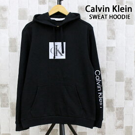 送料無料 Calvin Klein カルバンクライン CK トラベリング モノグラム HW パーカーLS TRAVELING MONOGRAM HW HOODIE スウェット 裏起毛 フーディー メンズ ブランド MC