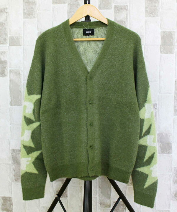 楽天市場】送料無料 HUF ハフ ウルサモヘアカーディガン URSA MOHAIR 