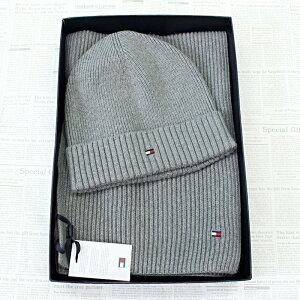  TOMMY HILFIGER g~[ qtBK[ }t[ r[j[ ZbgGbZV Tommy Hilfiger Set Essential ScarfBeanie GP Xq jbgX XJ[t Mtg v[gY fB[X u