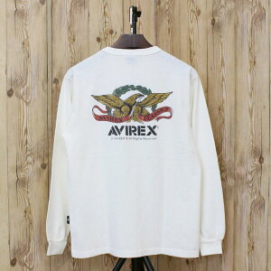  AVIREX ABbNX L/S FADE WASH VINTAGE LABEL EAGLE TEEtFChEHbV Be[W x C[O TVc ArbNX Y uh  783-5130013 MC 䂤pP