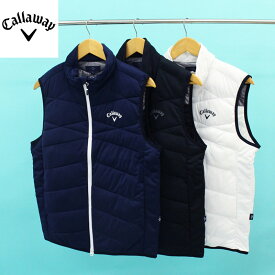 送料無料 Callaway キャロウェイアパレル ゴルフウェア メンズ 中綿ベスト 暖かい スターストレッチ 撥水 防風 ヒートフェスタ 輻射熱保温 ブランド おしゃれ 秋冬