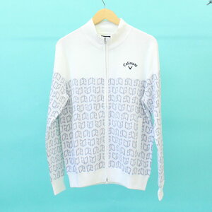 送料無料 Callaway キャロウェイアパレル ゴルフウェア メンズ ニットセーター フルジップアップ ロゴジャガード トップス 長袖 ブランド おしゃれ 秋冬