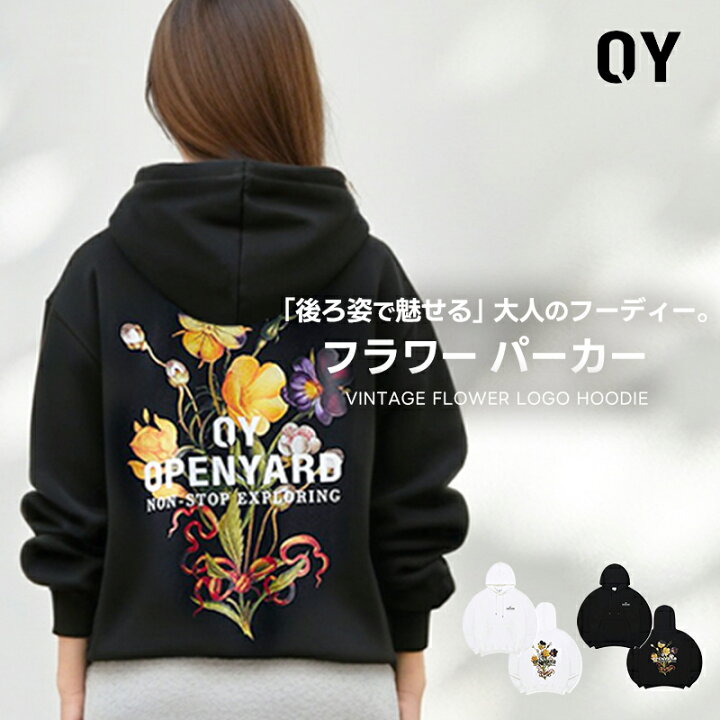 楽天市場】【正規品】 OY オーワイ VINTAGE FLOWER LOGO HOODIE 