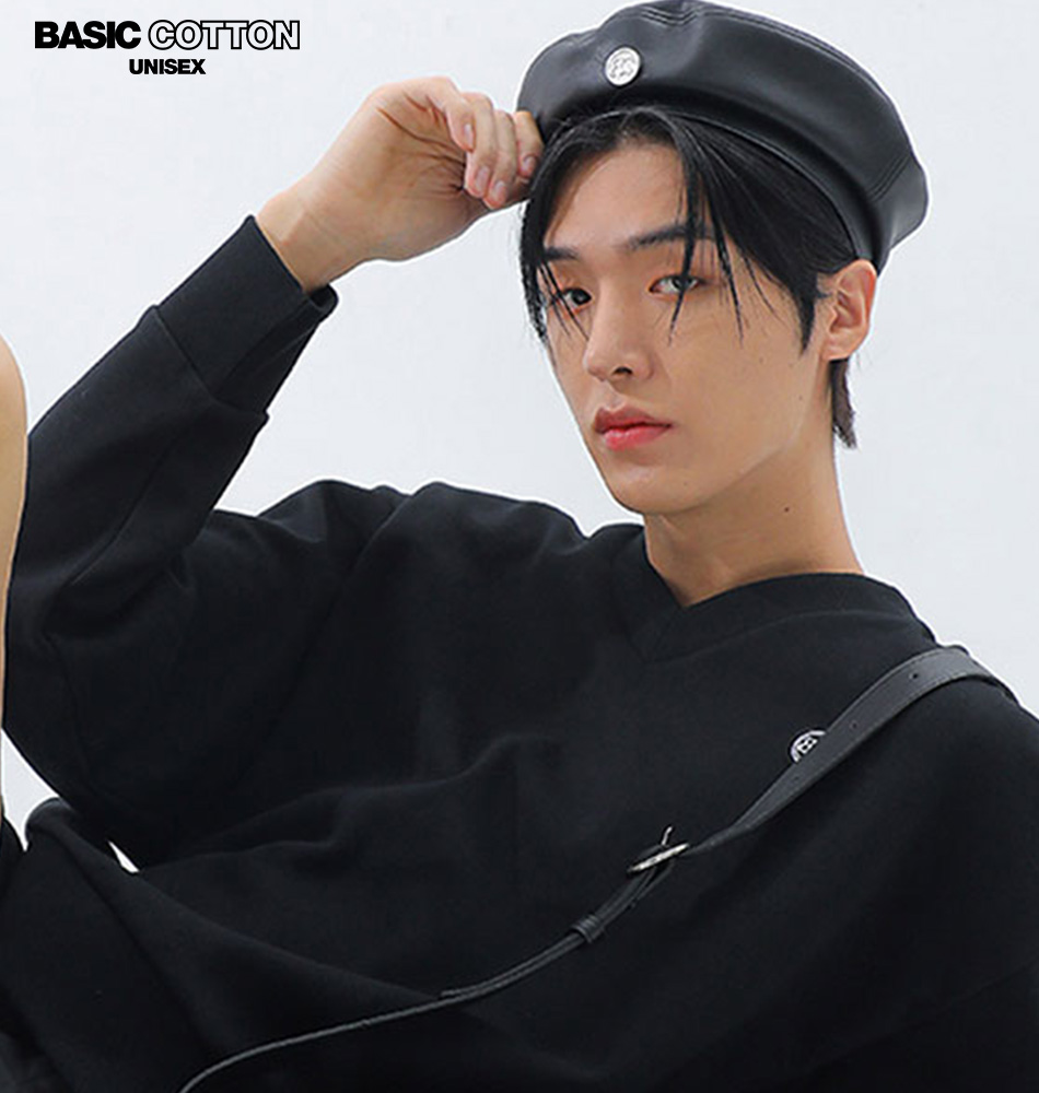 BASIC COTTON ベーシックコットン ブランドロゴレジャーベレー 全1色正規品 韓国 韓国ブランド 韓国ファッション ベレー帽 帽子 メンズ レディース ユニセックス 原宿系