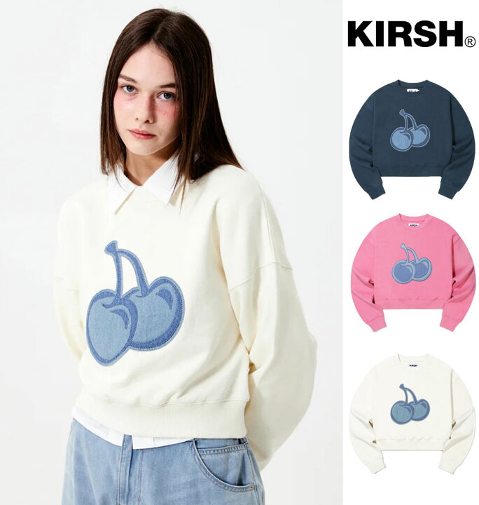 楽天市場】KIRSH BIG CHERRY TERRY NAPPING CROP SWEATSHIRT キルシー 