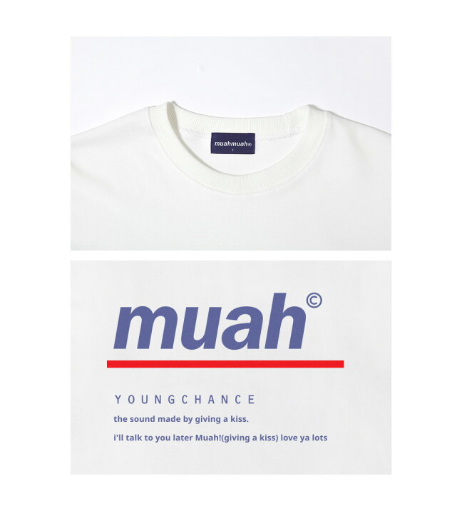 楽天市場 Muahmuah ムーアムーア 正規品 Redline Muah T Shirt 全7色 あす楽対応 韓国ブランド 韓国ファッション Tシャツ 半袖 レディース 半袖tシャツ トップス ロゴt かわいい 服 春 夏 Daese Tokyo By Agem