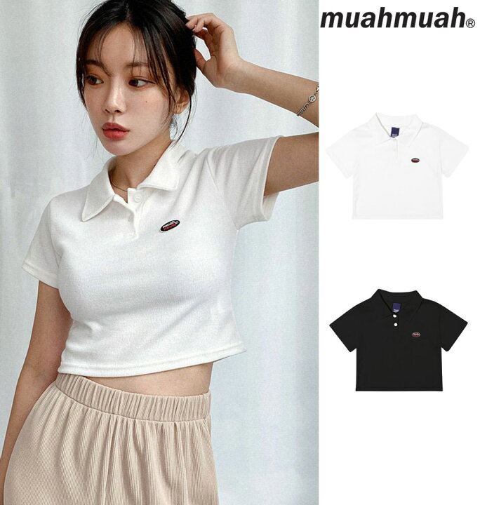 楽天市場 Muahmuah ムーアムーア 正規品 Wappen Collar Crop T Shirt 全2色 あす楽対応 韓国ブランド 韓国ファッション Tシャツ 半袖 レディース ポロシャツ クロップド丈 ミニ へそ出し かわいい 服 春 夏 Y2k Daese Tokyo By Agem 楽天市場 Muahmuah ムーアムーア 正規品 Wappen Collar Crop T Shirt 全2色 あす楽対応 韓国ブランド 韓国ファッション Tシャツ 半袖 レディース ポロシャツ クロップド丈 ミニ へそ出し かわいい 服 春 夏 Y2k Daese Tokyo By Agem