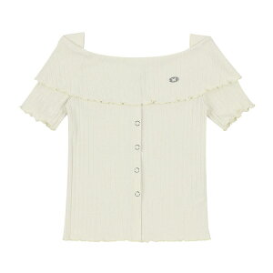 NASTY FANCY CLUB �i�X�e�B�[�t�@���V�[�N���u �I�t�V�����_�[�j�b�g HEIDI KNITTED OFF-SHOULDER/�S2�F�؍��u�����h �؍��t�@�b�V���� ���� �J�[�f ���f�B�[�X �I�t�V���� ������ �{�^�� �J�W���A�� �� 